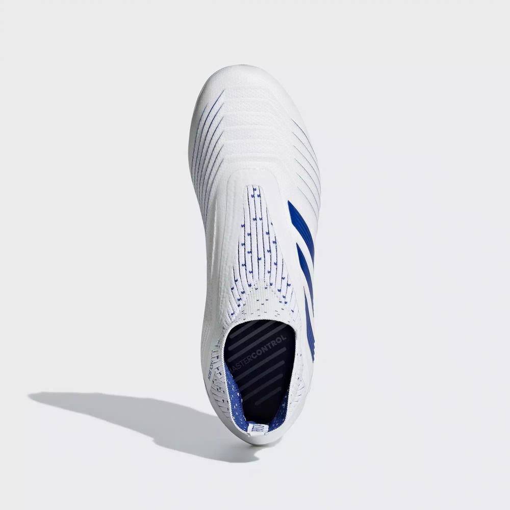 Adidas Predator 19+ Firm Ground Tacos de Futbol Blancos Para Niña (MX-41616)